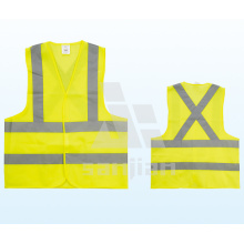 Jaqueta de proteção reflexiva de poliéster amarelo Jy-7008
